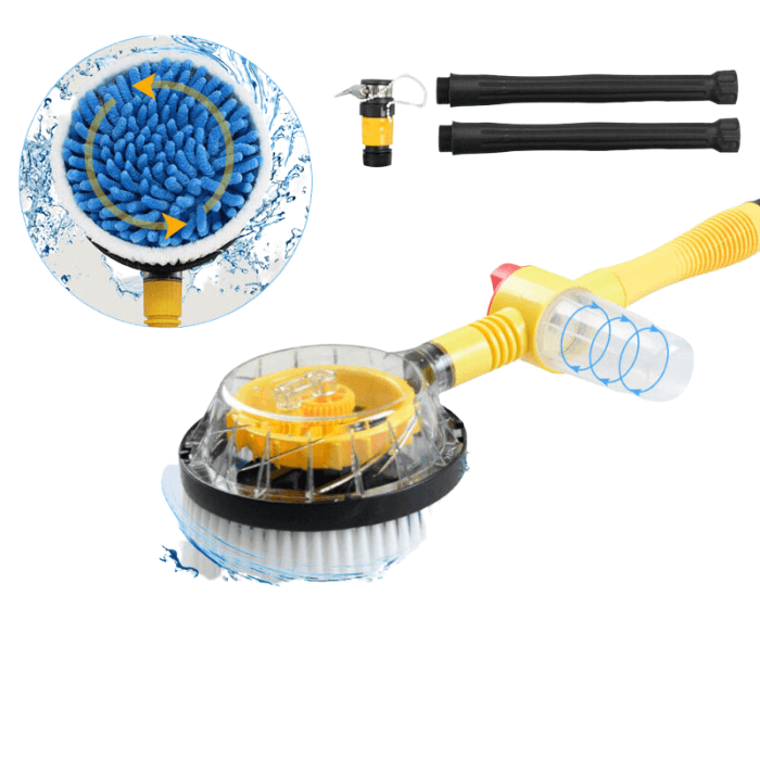 Car Wash 360° Rotating Brush Tool Set