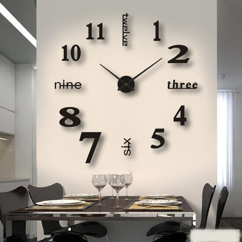 BigTime | Modern Oversized 3D Wall Clock