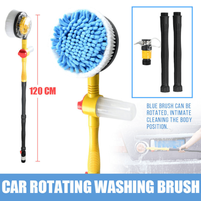 Car Wash 360° Rotating Brush Tool Set