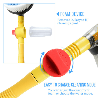 Car Wash 360° Rotating Brush Tool Set