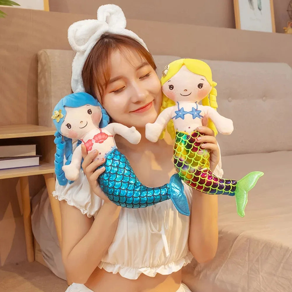 Cartoon Mermaid Plush Doll