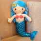 Cartoon Mermaid Plush Doll