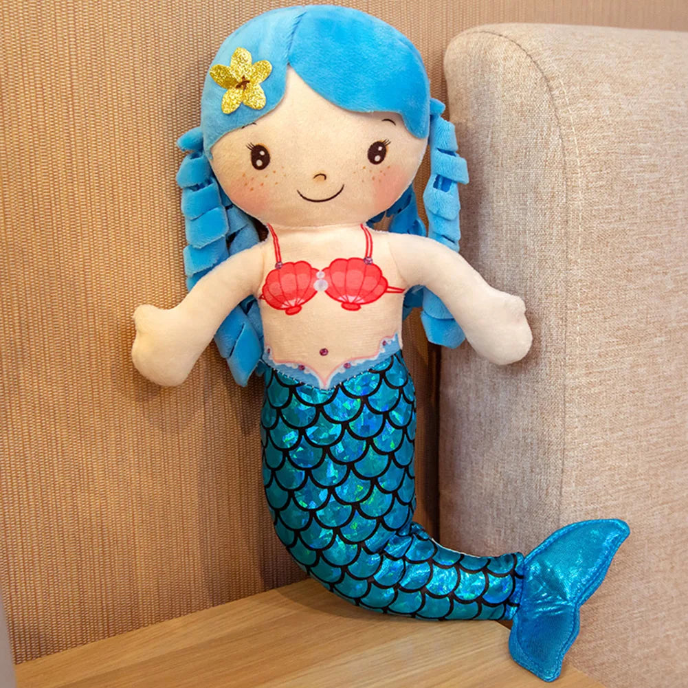 Cartoon Mermaid Plush Doll