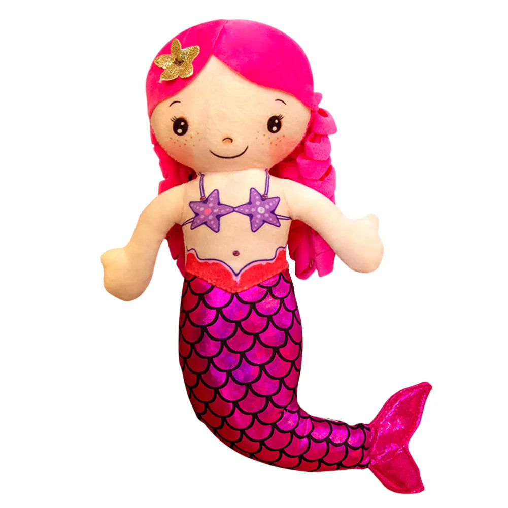 Cartoon Mermaid Plush Doll