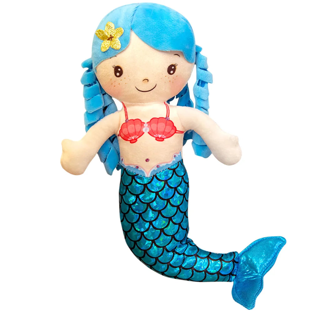 Cartoon Mermaid Plush Doll