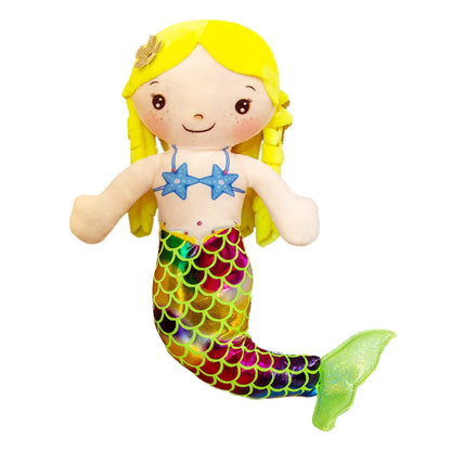 Cartoon Mermaid Plush Doll