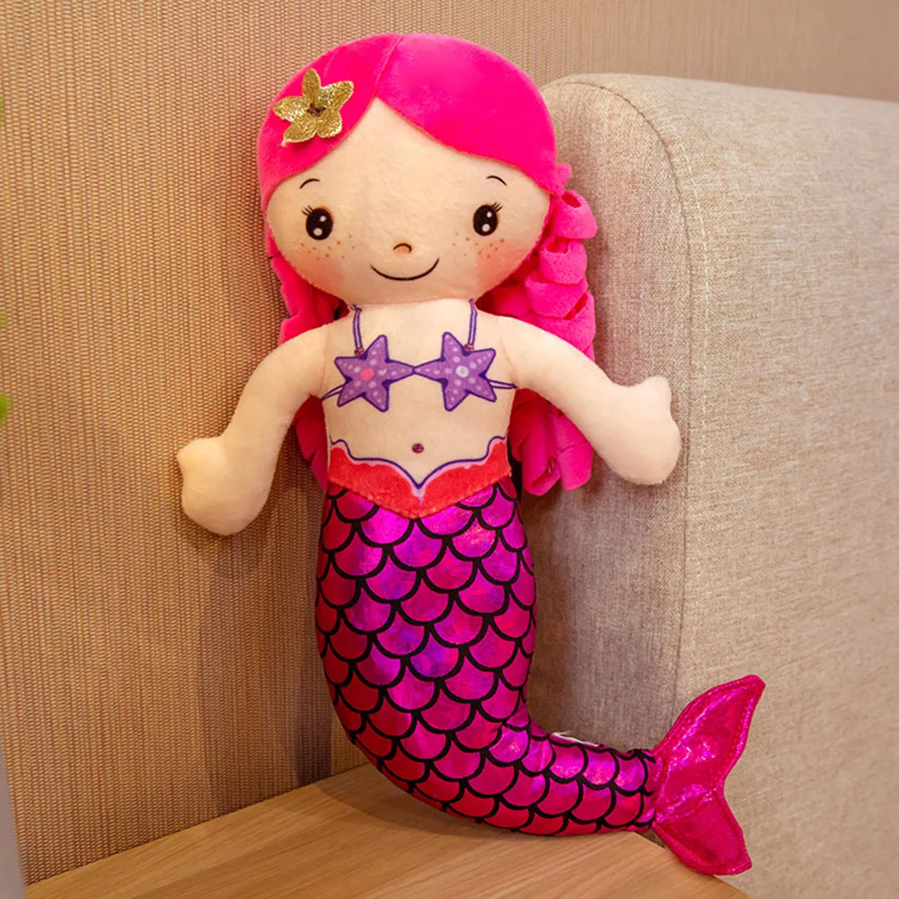 Cartoon Mermaid Plush Doll