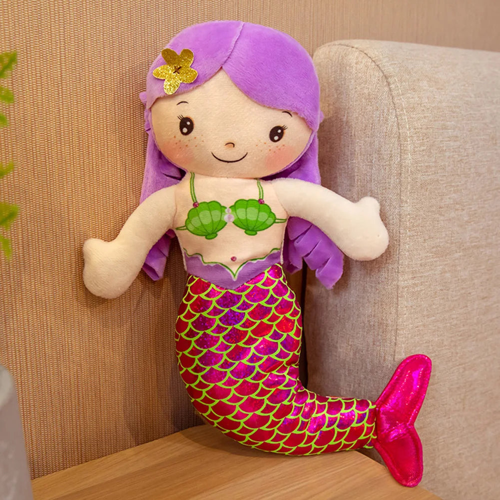 Cartoon Mermaid Plush Doll